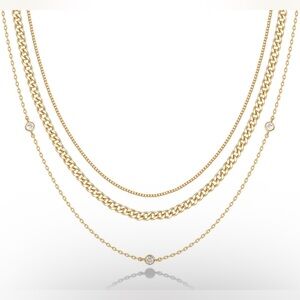 Elegant Gold Layered Necklace
